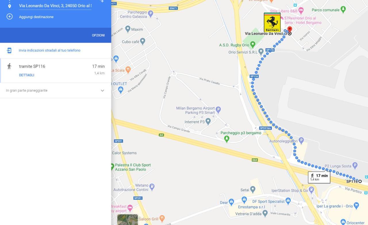 Ferrari Formula 1 Hotel Orio al Serio Kültér fotó